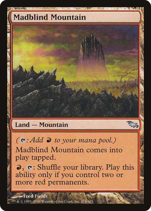 Madblind Mountain (SHM-274) [Shadowmoor] MTG Single Wizards of the Coast