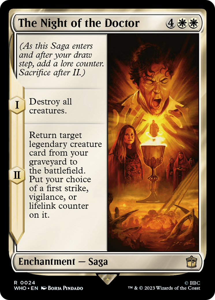 The Night of the Doctor (WHO-024) [Doctor Who] Foil MTG Single Wizards of the Coast
