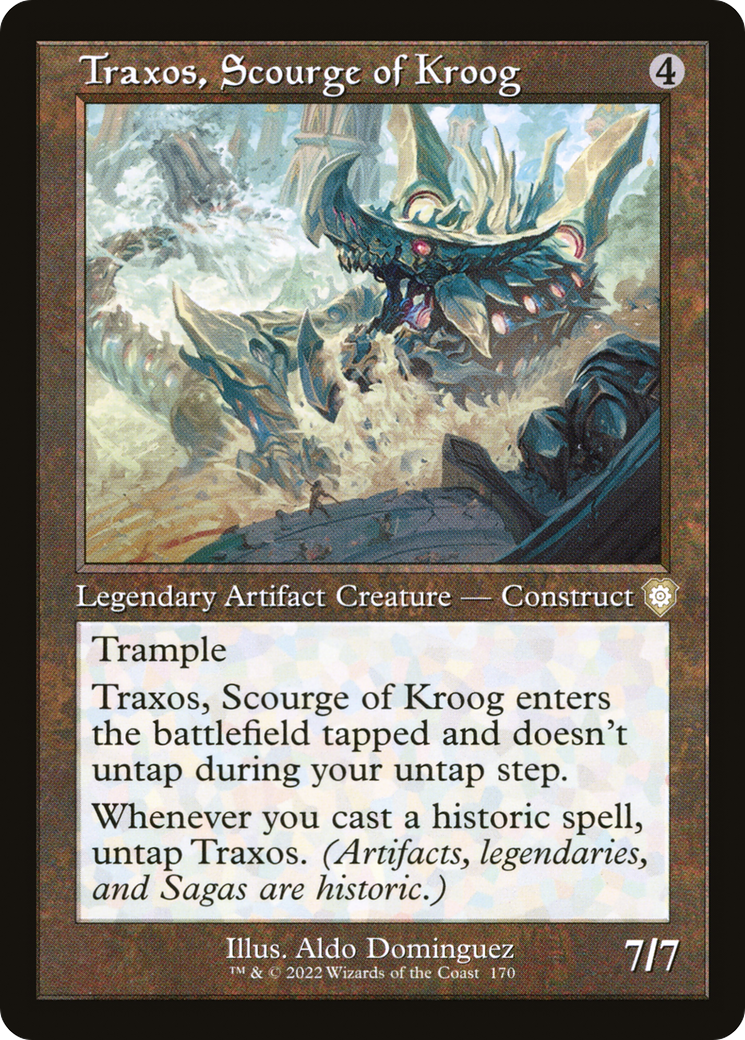Traxos, Scourge of Kroog (BRC-170) [The Brothers' War Commander] MTG Single Wizards of the Coast