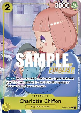 Charlotte Chiffon (Online Regional 2023) [Finalist] (OP03-109) [One Piece Promotion Cards] Foil One Piece Single Bandai