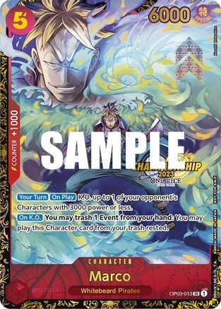 Marco (Championship 2023) (OP03-013) [One Piece Promotion Cards] Foil One Piece Single Bandai