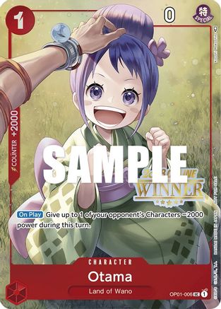 Otama (Online Regional 2023) [Winner] (OP01-006) [One Piece Promotion Cards] Foil One Piece Single Bandai