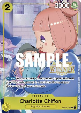 Charlotte Chiffon (Online Regional 2023) [Winner] (OP03-109) [One Piece Promotion Cards] Foil One Piece Single Bandai
