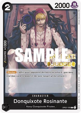 Donquixote Rosinante (Judge Pack Vol. 2) (OP02-108) [One Piece Promotion Cards] Foil One Piece Single Bandai