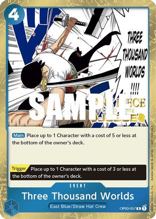 Three Thousand Worlds (Judge Pack Vol. 2) (OP03-057) [One Piece Promotion Cards] Foil One Piece Single Bandai