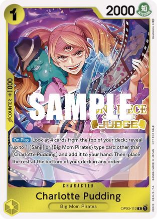 Charlotte Pudding (Judge Pack Vol. 2) (OP03-112) [One Piece Promotion Cards] Foil One Piece Single Bandai