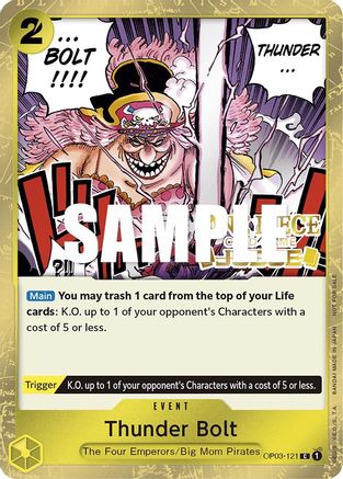 Thunder Bolt (Judge Pack Vol. 2) (OP03-121) [One Piece Promotion Cards] Foil One Piece Single Bandai