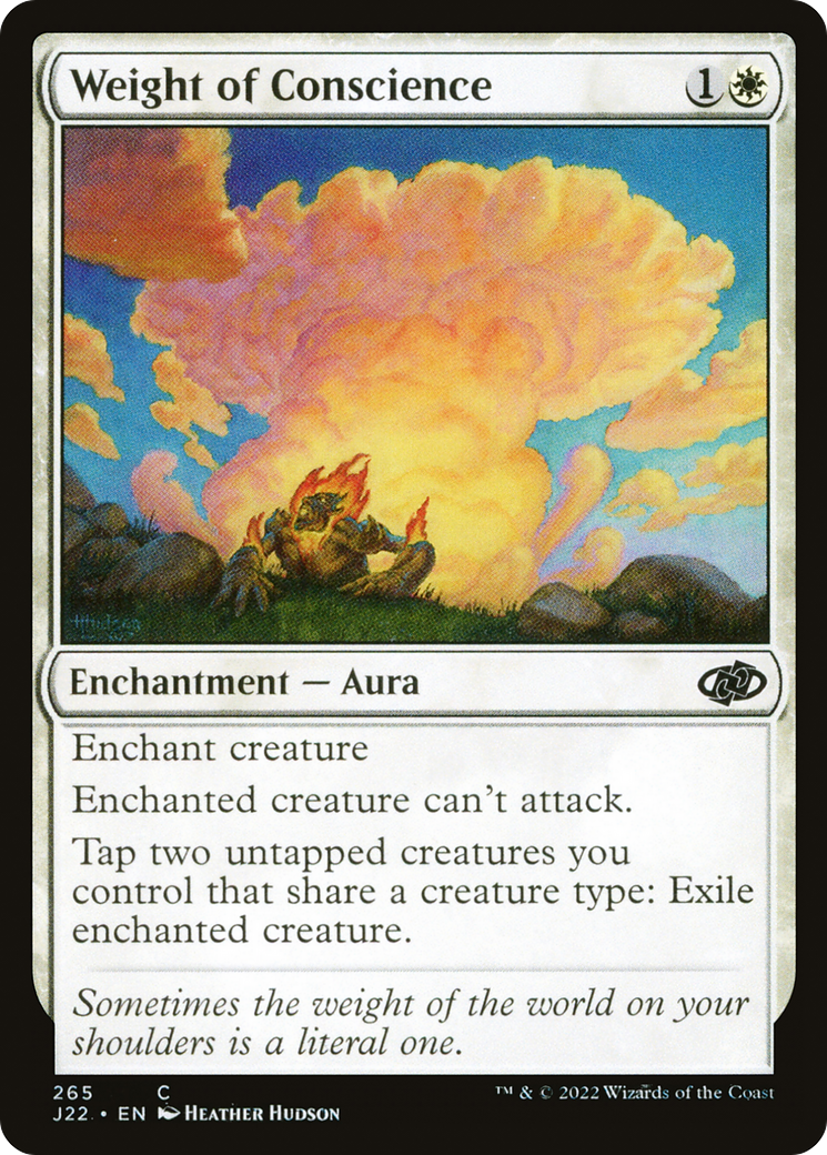 Weight of Conscience (J22-265) [Jumpstart 2022] MTG Single Wizards of the Coast