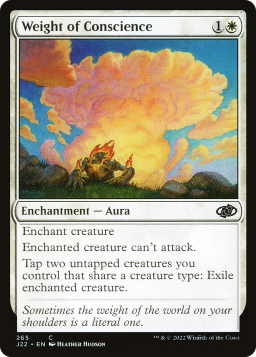 Weight of Conscience (J22-265) [Jumpstart 2022] MTG Single Wizards of the Coast