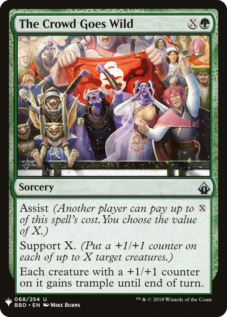 The Crowd Goes Wild (LIST-BBD-68) [Mystery Booster] The List MTG Single Wizards of the Coast