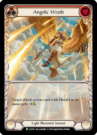 Angelic Wrath (Red) [LGS161] (Promo)  Rainbow Foil Flesh And Blood Single Flesh And Blood   