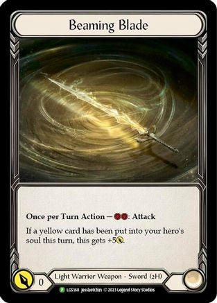 Beaming Blade [LGS168] (Promo)  Cold Foil Flesh And Blood Single Flesh And Blood   