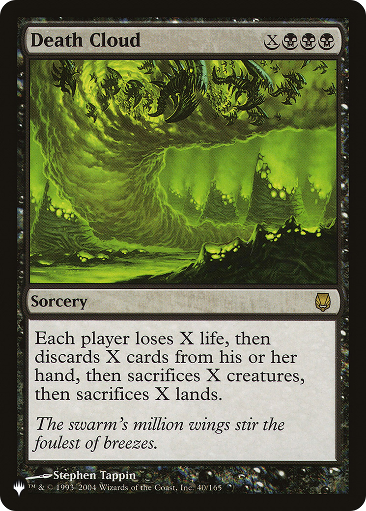 Death Cloud (LIST-40/165) [Mystery Booster] The List MTG Single Wizards of the Coast