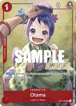 Otama (Offline Regional 2023) [Finalist] (OP01-006) [One Piece Promotion Cards] Foil One Piece Single Bandai