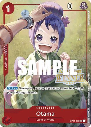 Otama (Offline Regional 2023) [Winner] (OP01-006) [One Piece Promotion Cards] Foil One Piece Single Bandai