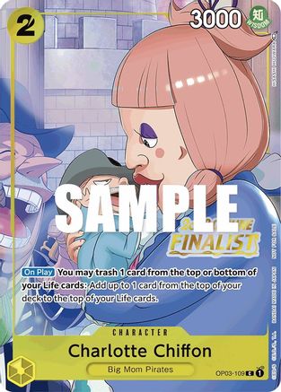 Charlotte Chiffon (Offline Regional 2023) [Finalist] (OP03-109) [One Piece Promotion Cards] Foil One Piece Single Bandai