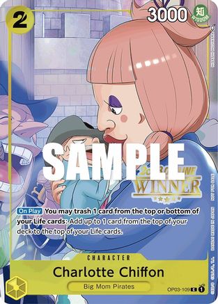 Charlotte Chiffon (Offline Regional 2023) [Winner] (OP03-109) [One Piece Promotion Cards] Foil One Piece Single Bandai