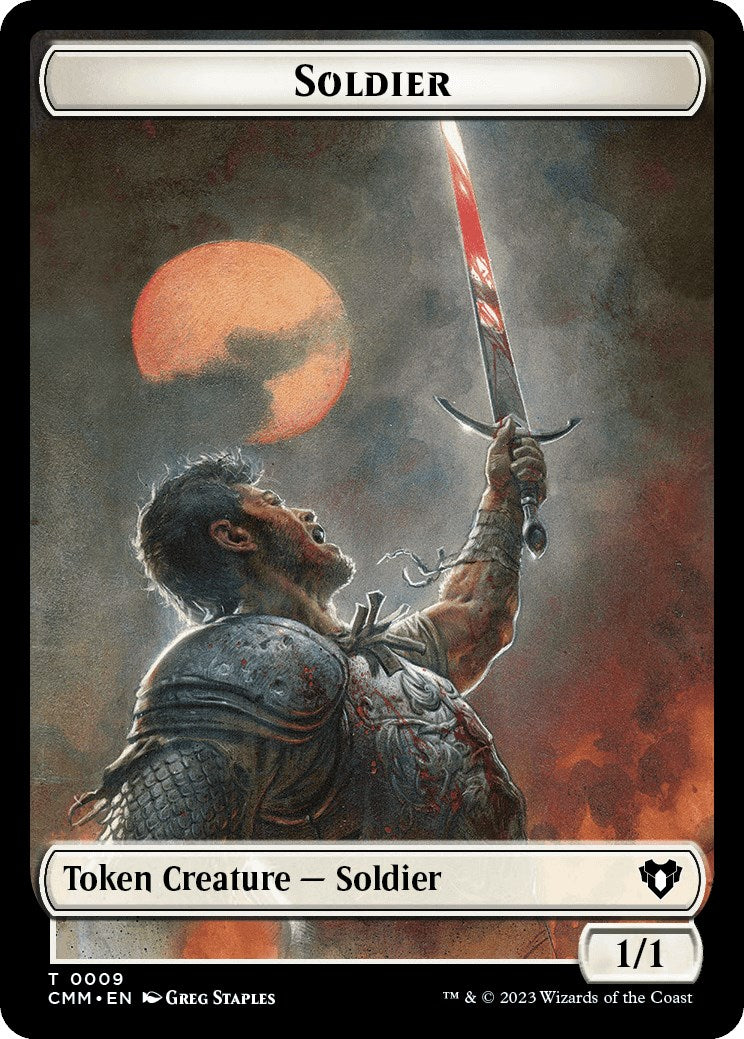Soldier // Rat Double-Sided Token [Commander Masters Tokens] High End MTG Single Magic: The Gathering