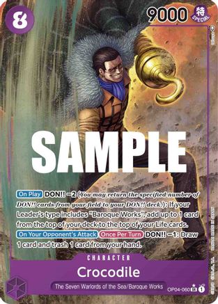 Crocodile (Alternate Art) [Kingdoms of Intrigue] One Piece Single Bandai