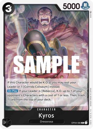 Kyros (OP04-082) [Kingdoms of Intrigue] Foil One Piece Single Bandai