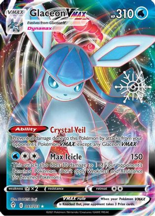 Glaceon VMAX - 041/203 (Holiday Calendar) - [Misc: Cards & Products] Holofoil Pokemon Single Pokémon