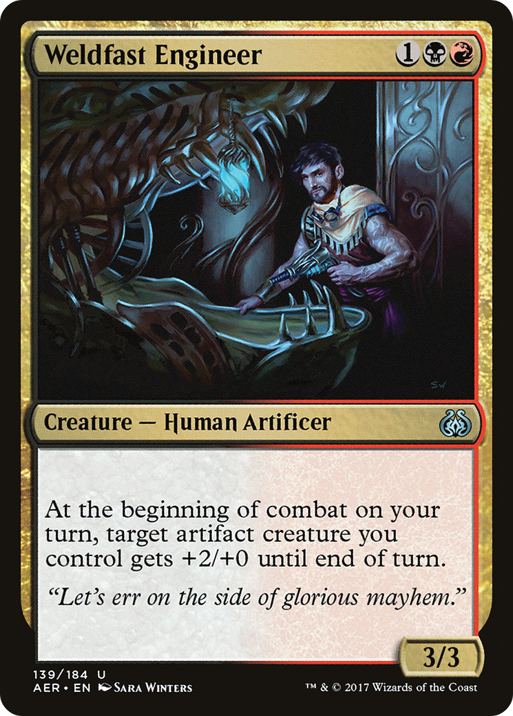 Weldfast Engineer (AER-139) [Aether Revolt] MTG Single Wizards of the Coast