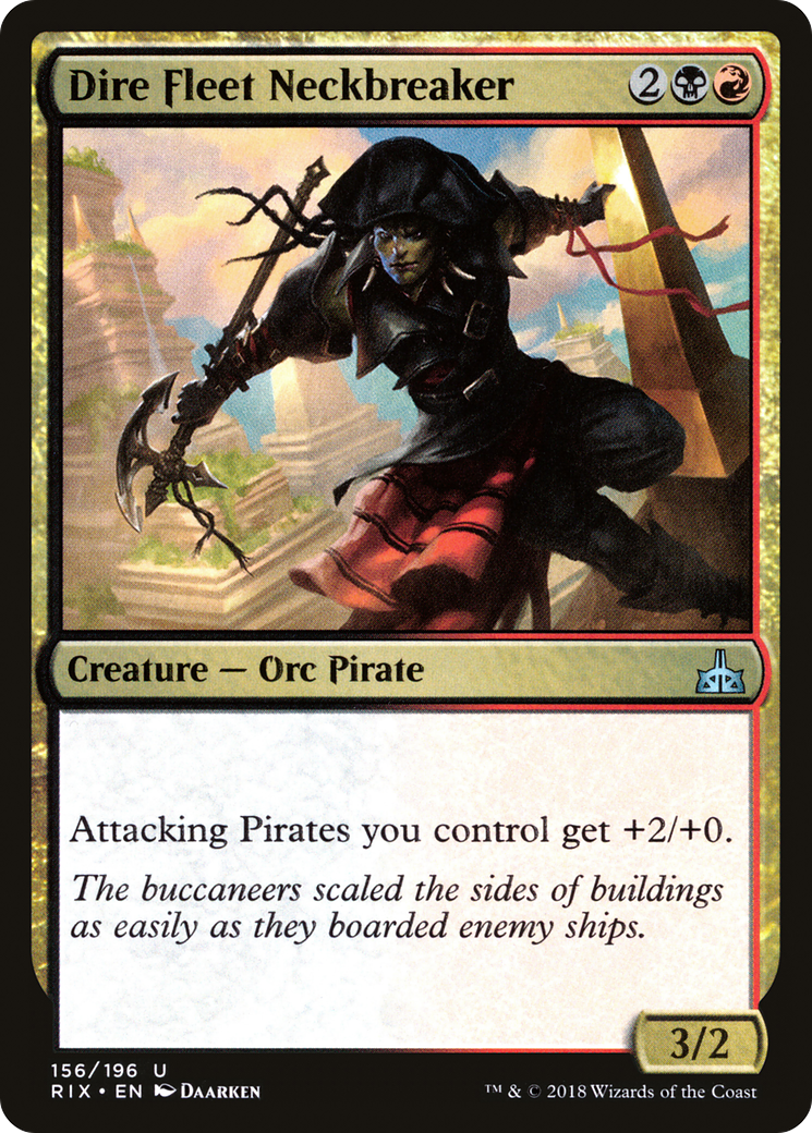 Dire Fleet Neckbreaker (RIX-156) [Rivals of Ixalan] Foil MTG Single Wizards of the Coast
