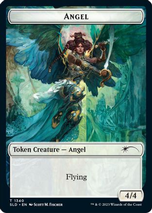 Angel (SLD) // Soldier (CMR) Double-sided Token (SLD-1340 // 2) [Secret Lair Drop Series] MTG Single Wizards of the Coast