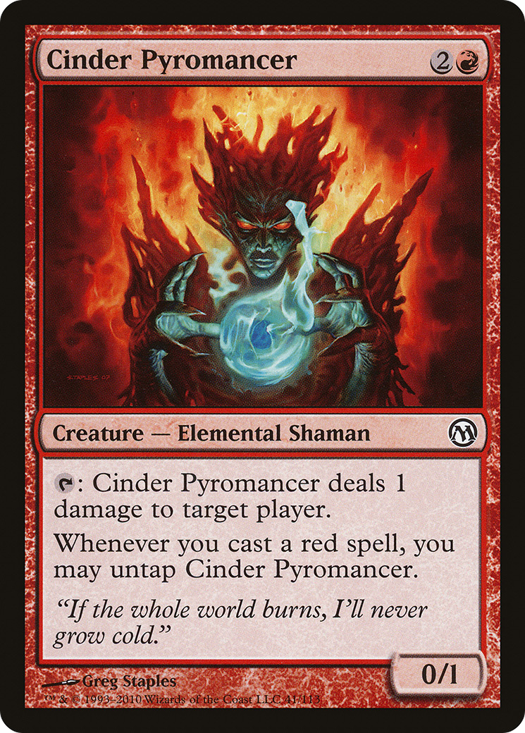 Cinder Pyromancer (DPA-041) [Misc] Duels of the Planeswalkers MTG Single Wizards of the Coast