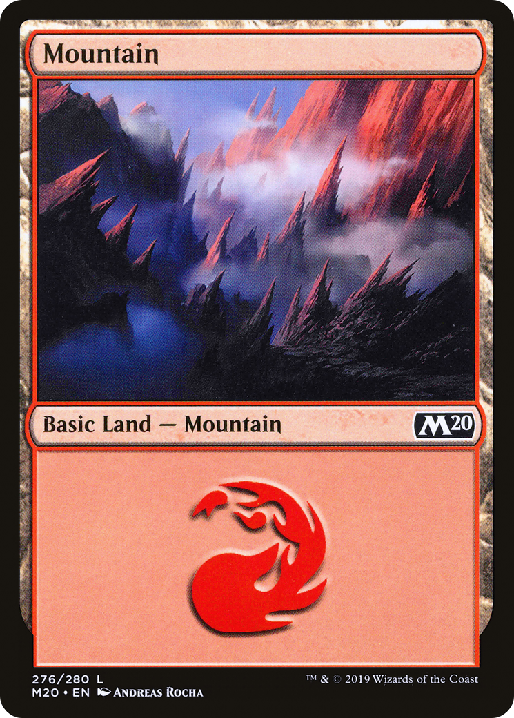 Mountain (M20-276) [Core Set 2020] Foil MTG Single Wizards of the Coast