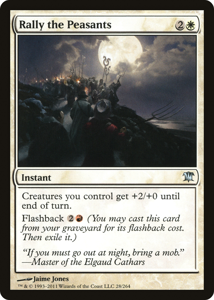 Rally the Peasants (ISD-028) [Innistrad] MTG Single Wizards of the Coast