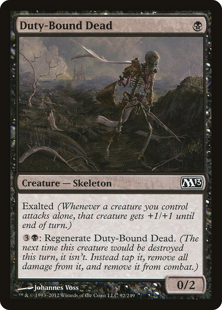 Duty-Bound Dead (M13-092) [Magic 2013] MTG Single Wizards of the Coast