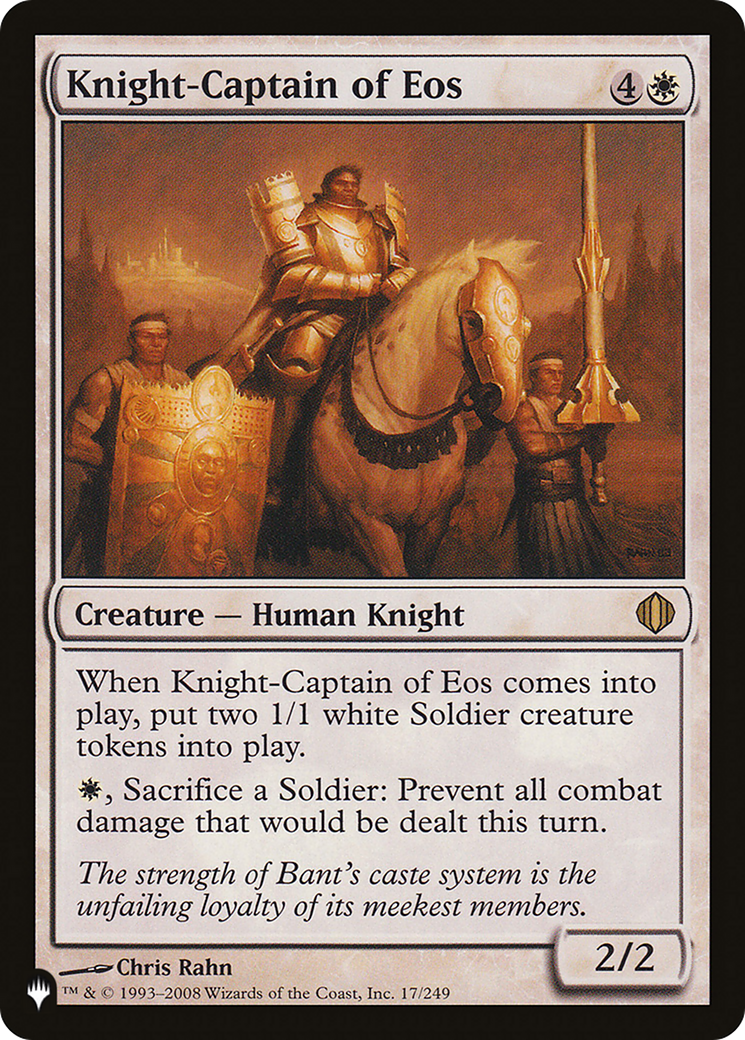 Knight-Captain of Eos (LIST-17/249) [Mystery Booster] The List MTG Single Wizards of the Coast