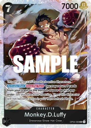 Monkey.D.Luffy (090) (OP04-090) [Kingdoms of Intrigue] Foil One Piece Single Bandai