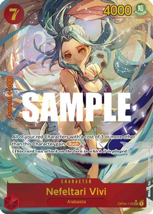 Nefeltari Vivi (118) (Alternate Art) (OP04-118) [Kingdoms of Intrigue] Foil One Piece Single Bandai
