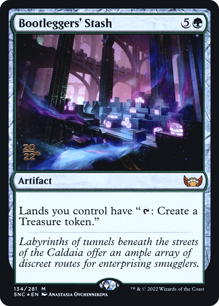 Bootleggers' Stash (PRE-134) [Streets of New Capenna Promos] Foil MTG Single Wizards of the Coast