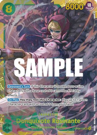 Donquixote Rosinante (OP04-119) [Kingdoms of Intrigue] Foil One Piece Single Bandai