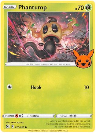 Phantump (16) [Misc: Trick or Trade BOOster Bundle 2023] Pokemon Single Pokémon