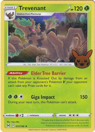 Trevenant (17) Holofoil [Misc: Trick or Trade BOOster Bundle 2023] Pokemon Single Pokémon