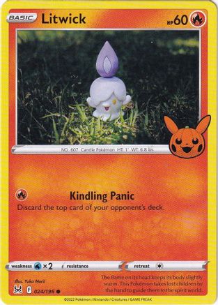 Litwick (24) [Misc: Trick or Trade BOOster Bundle 2023] Pokemon Single Pokémon
