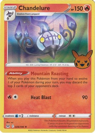 Chandelure (26) Holofoil [Misc: Trick or Trade BOOster Bundle 2023] Pokemon Single Pokémon