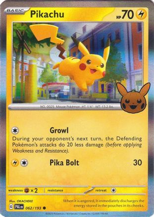 Pikachu (62) Holofoil [Misc: Trick or Trade BOOster Bundle 2023] Pokemon Single Pokémon