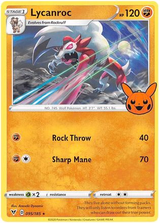 Lycanroc (95) [Misc: Trick or Trade BOOster Bundle 2023] Pokemon Single Pokémon