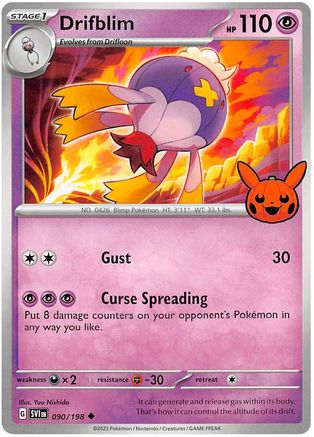 Drifblim (90) [Misc: Trick or Trade BOOster Bundle 2023] Pokemon Single Pokémon