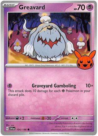 Greavard (104) [Misc: Trick or Trade BOOster Bundle 2023] Pokemon Single Pokémon