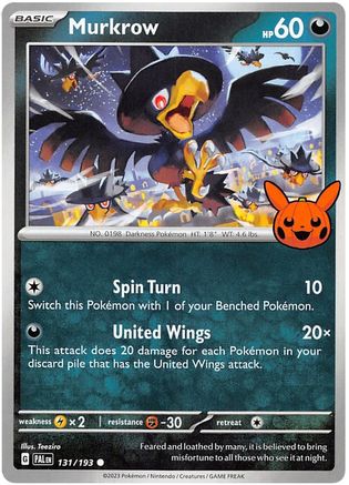Murkrow (131) [Misc: Trick or Trade BOOster Bundle 2023] Pokemon Single Pokémon