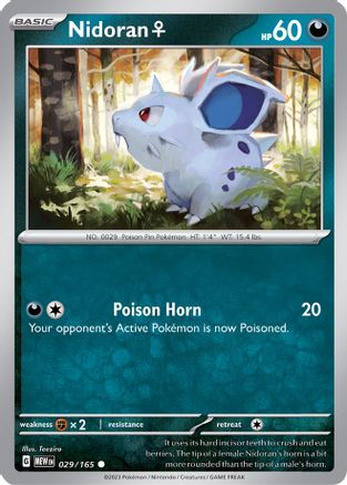Nidoran F (29) Reverse Holofoil [SV: Scarlet & Violet 151] Pokemon Single Pokémon