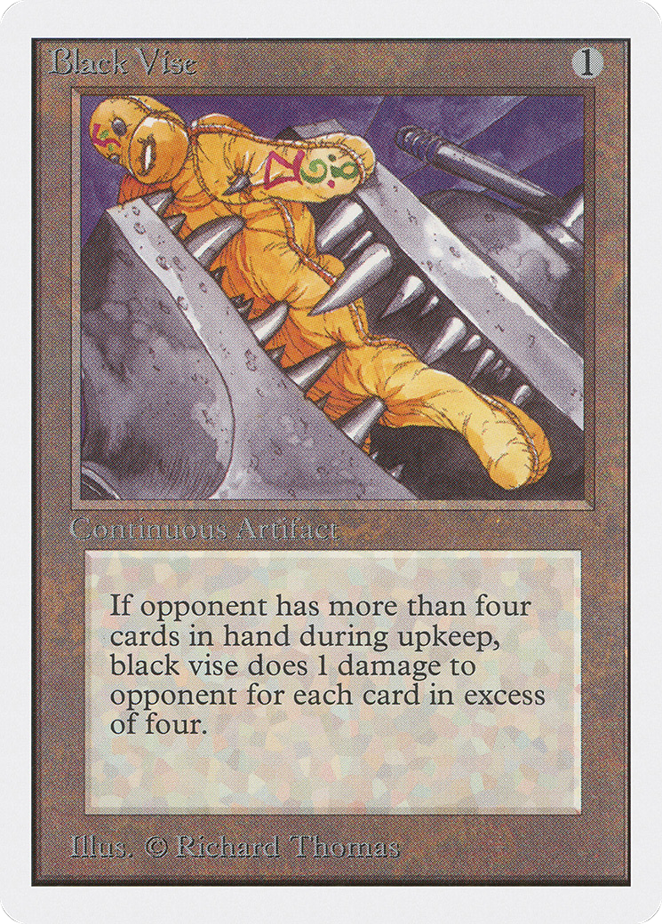 Black Vise (2ED-) [Oldschool] Unlimited Edition MTG Single Wizards of the Coast