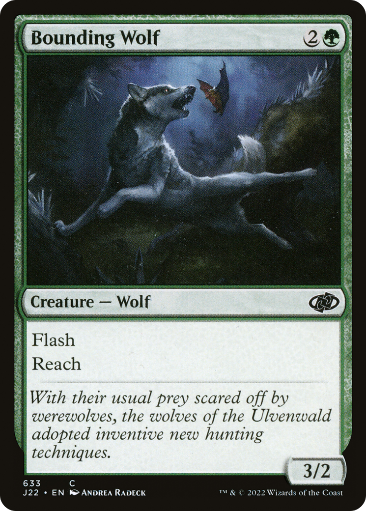 Bounding Wolf (J22-633) [Jumpstart 2022] MTG Single Wizards of the Coast