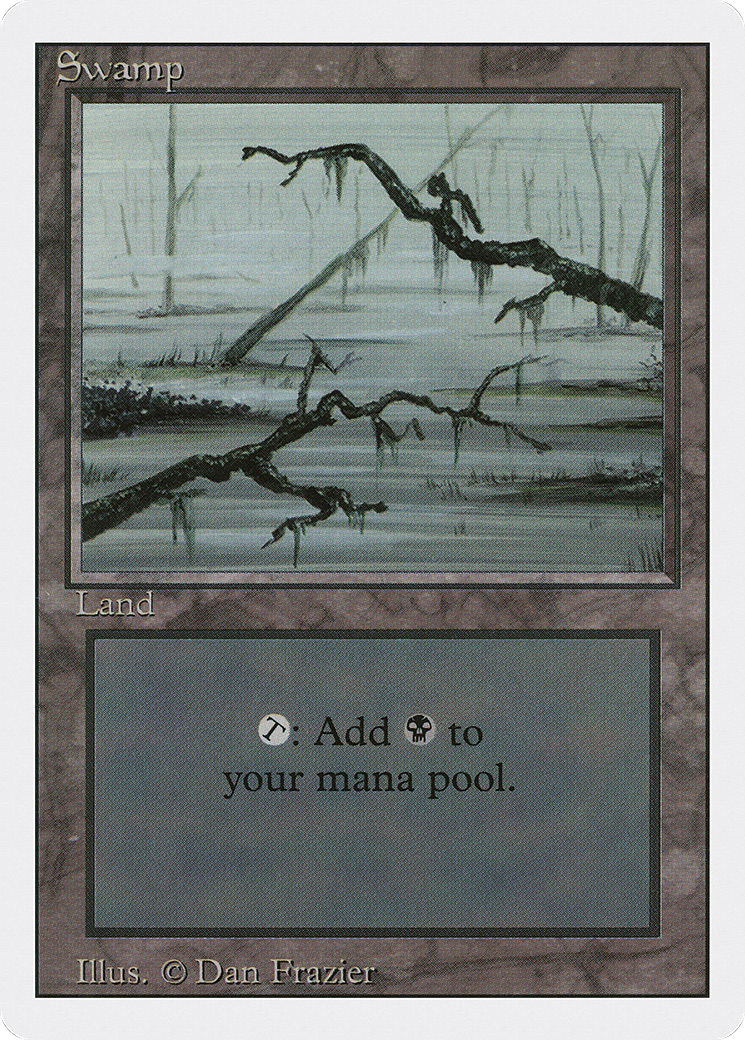 Swamp (3ED-300) [Revised Edition] MTG Single Wizards of the Coast